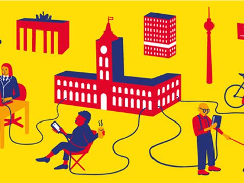 Illustration E-Government Berlin