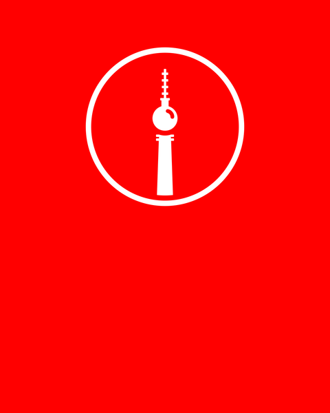 Fernsehturm als I für Information in einem Kreis abgebildet.