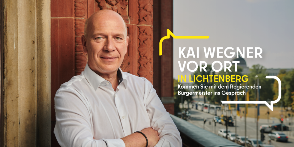 Kai Wegner vor Ort in Lichtenberg